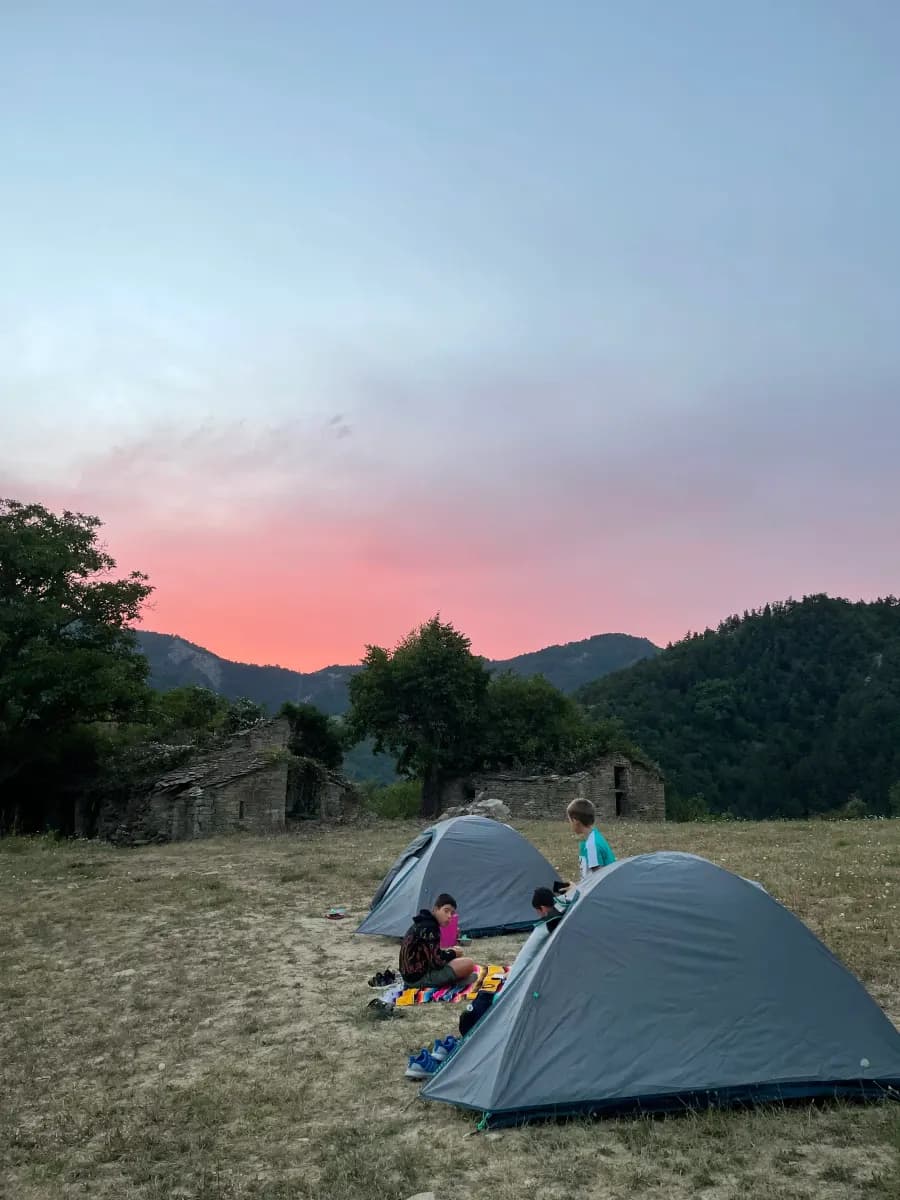 Notte in tenda