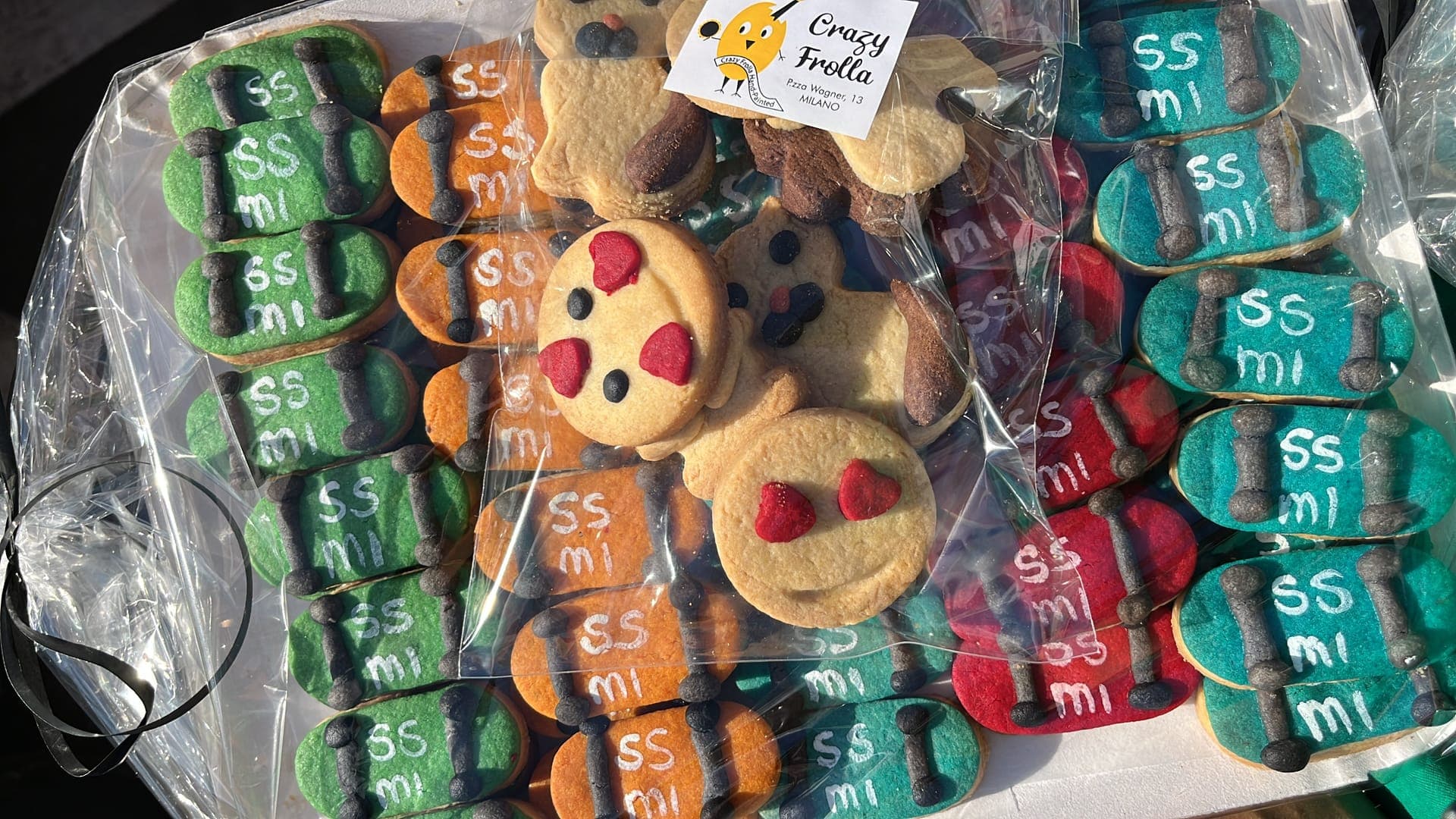 Biscotti SSMI a forma di skate per le feste di compleanno
